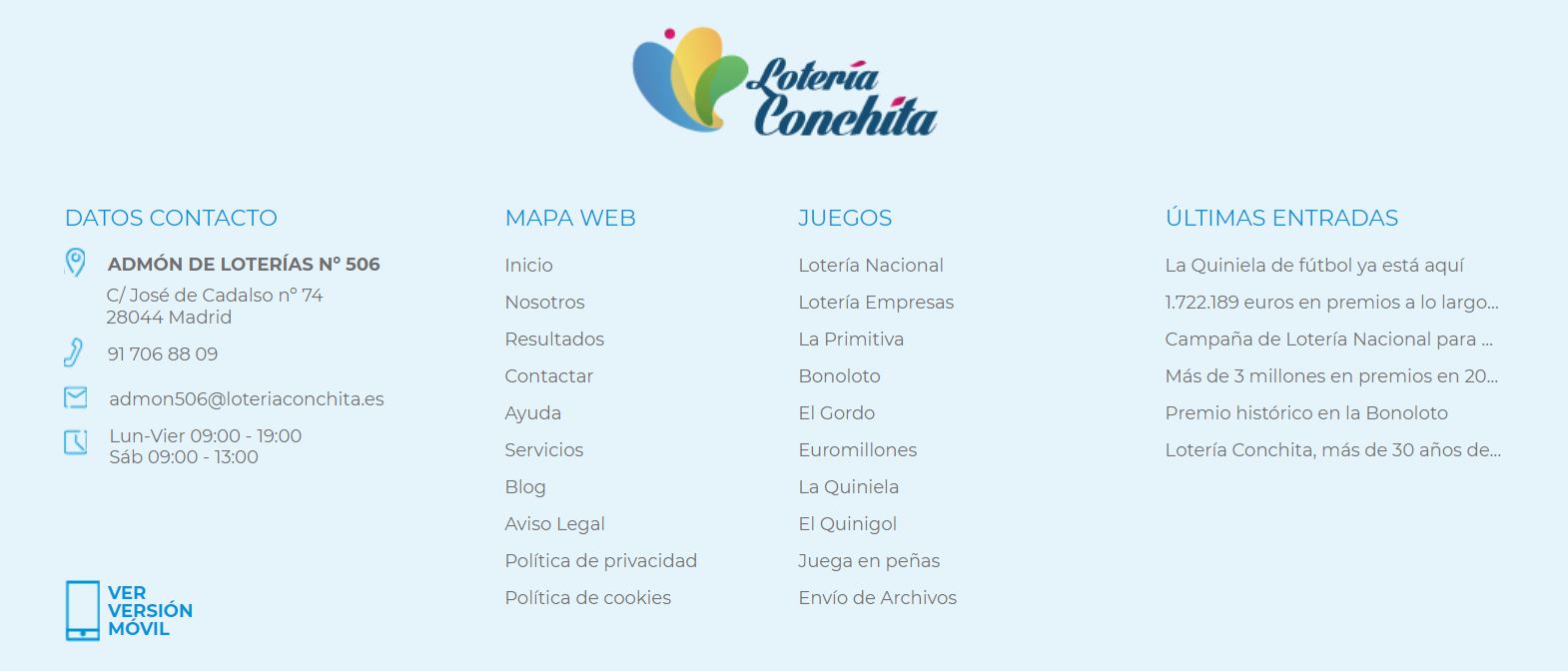 La Primitiva en Loter&iacute;a Conchita